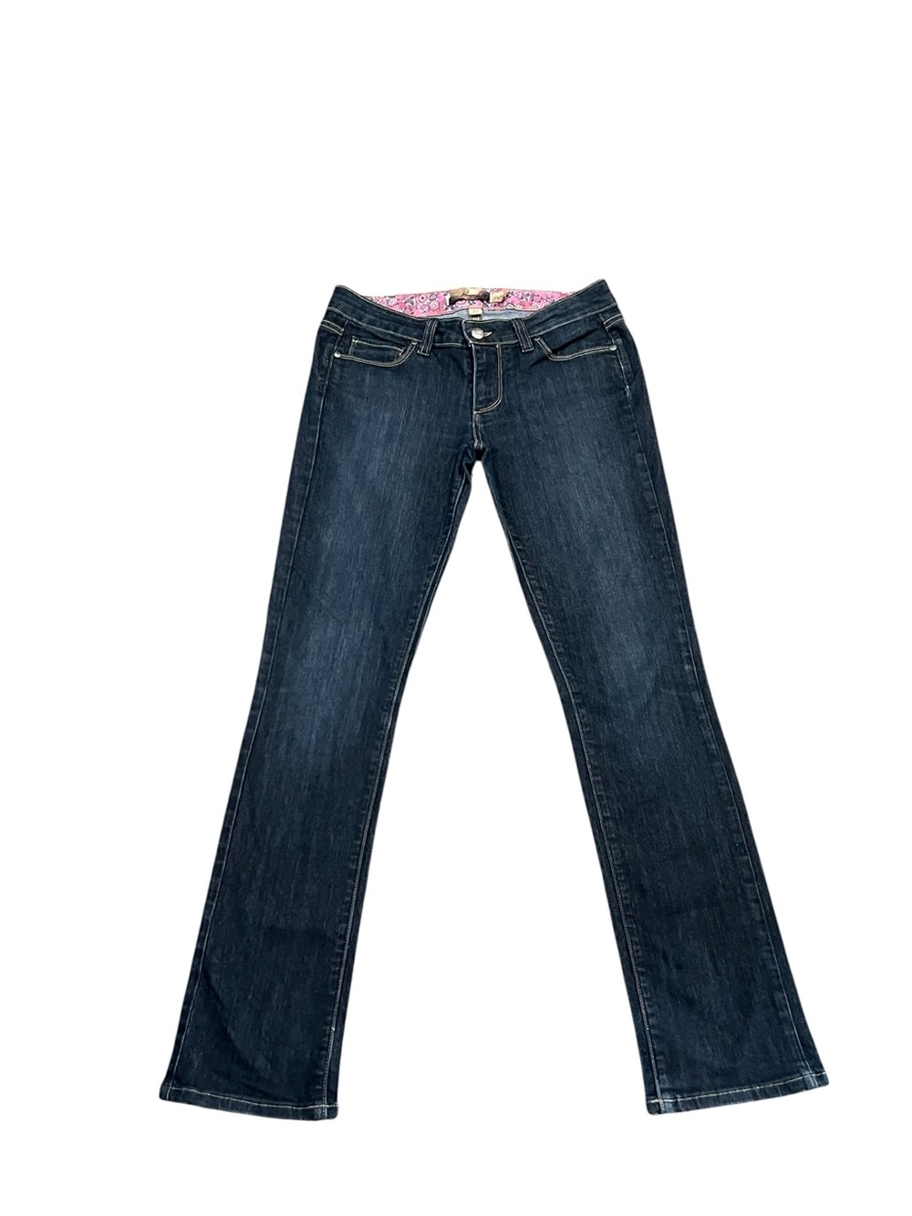 PAIGE | Dark Blue Straight-Leg Jeans | Size 27 - Picture 7 of 10